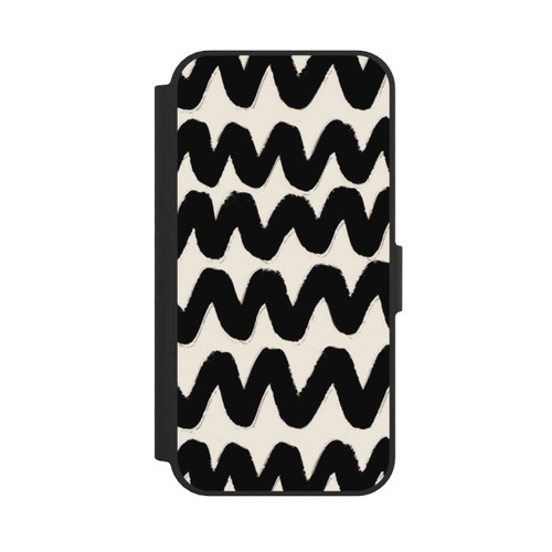 Apple iPhone 17e NIVOflip Vagues Noires Pattern