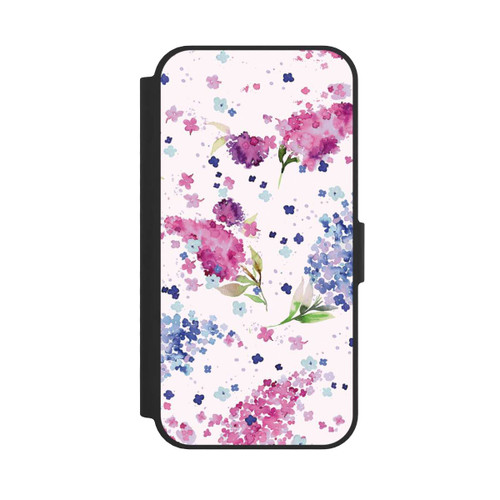 Apple iPhone 17e NIVOflip Hortensias Floraux Lilas Rose
