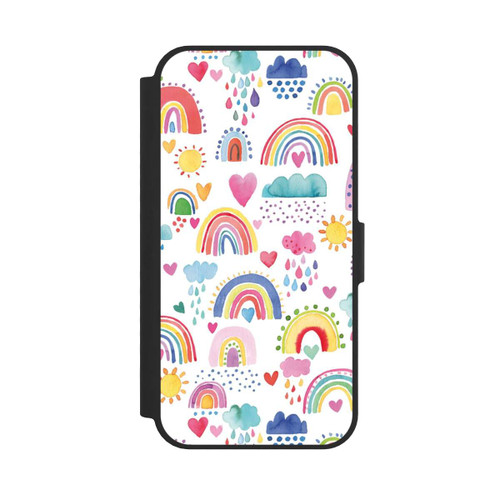 Apple iPhone 17e NIVOflip Lovely Rainbows Multi Red