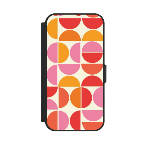 Apple iPhone 17e NIVOflip Retro Trend Muster Orange