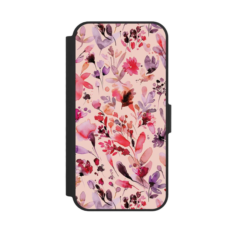 iPhone 17e NIVOflip Künstlerische Blumen Viva Magenta