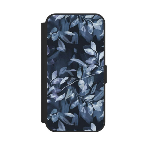 Apple iPhone 17e NIVOflip Aquarelle Feuilles Mystiques Marine