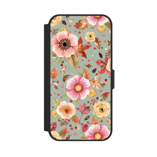 Apple iPhone 17e NIVOflip Autumn Flowers Soft Green