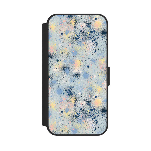 Apple iPhone 17e NIVOflip Tintentropfen Staub Textur Blau