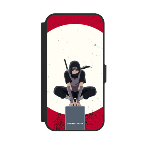 Apple iPhone 17e NIVOflip Itachi Uchiha Symbol Roter Hintergrund