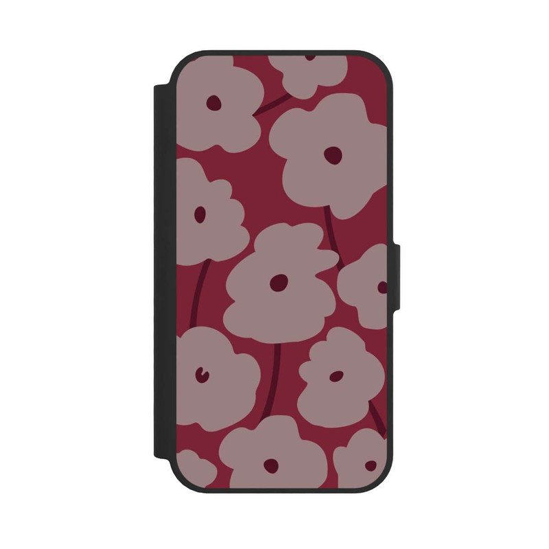 17 e NIVOflip Minimalistische Blumen Bordeaux