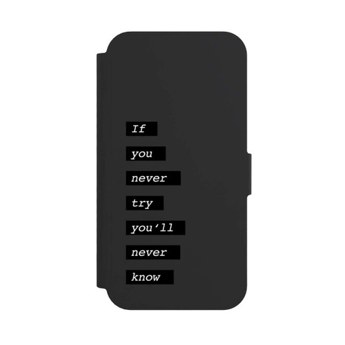 Apple iPhone 17e NIVOflip If You Try Black Transparent