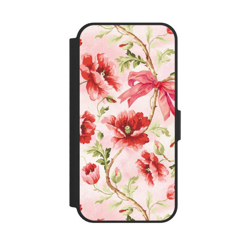 Apple iPhone 17e NIVOflip Poppies Pattern Pink