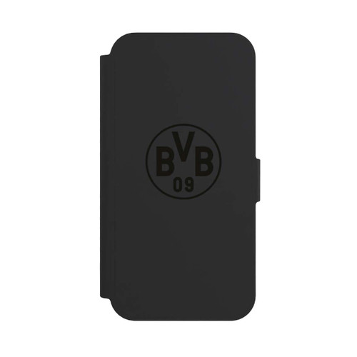 Apple iPhone 17e NIVOflip BVB Logo Schwarz Transparent