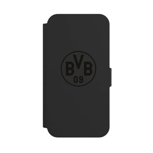 Apple iPhone 17e NIVOflip BVB Logo Schwarz Transparent