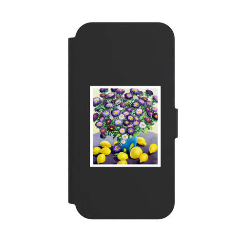 Apple iPhone 17e NIVOflip Purple Asters and Lemons by Christopher Ryland