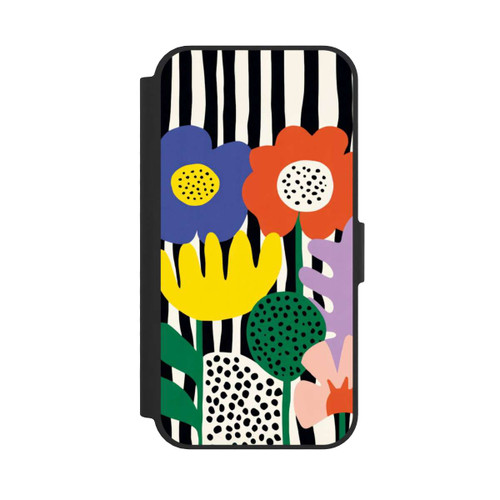 Apple iPhone 17e NIVOflip Flowers Striped Background