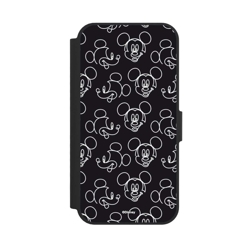 iPhone 17e NIVOflip Disney Mickey Muster Schwarz