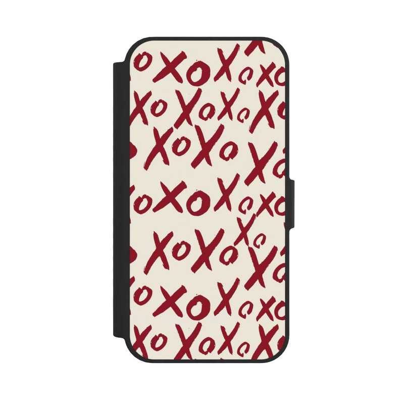 iPhone 17e NIVOflip XOXO Love Pattern Beige