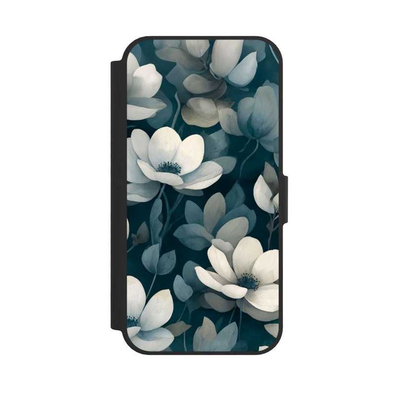 iPhone 17e NIVOflip Negative Flower Petrol White with AI