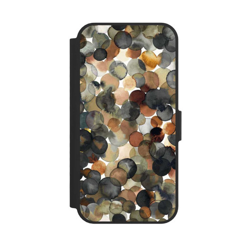 Apple iPhone 17e NIVOflip Watercolor Dots Brown Pattern