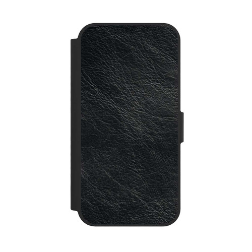 Apple iPhone 17e NIVOflip Schwarzer Lederlook Hintergrund