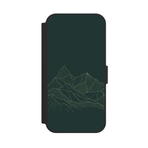 Apple iPhone 17e NIVOflip Berg Line Art Grün