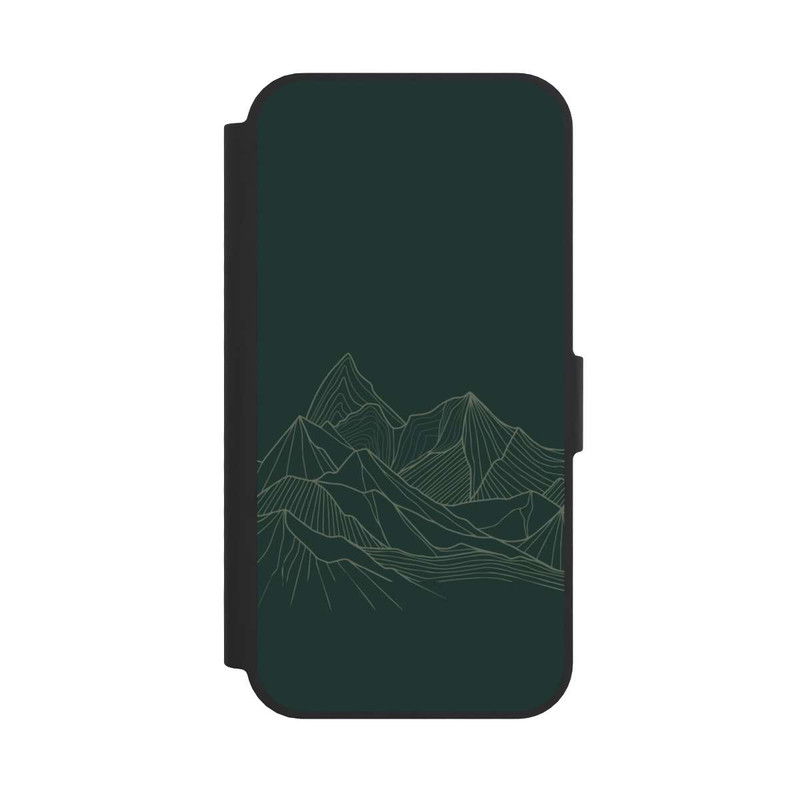 iPhone 17e NIVOflip Berg Line Art Grün