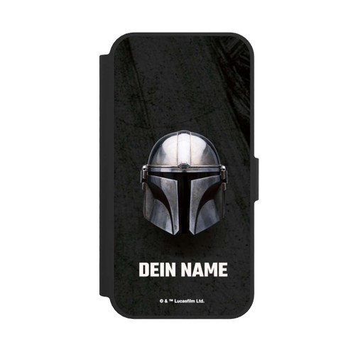 Apple iPhone 17e NIVOflip Star Wars Mandalorian Black Helmet Personalisierbar