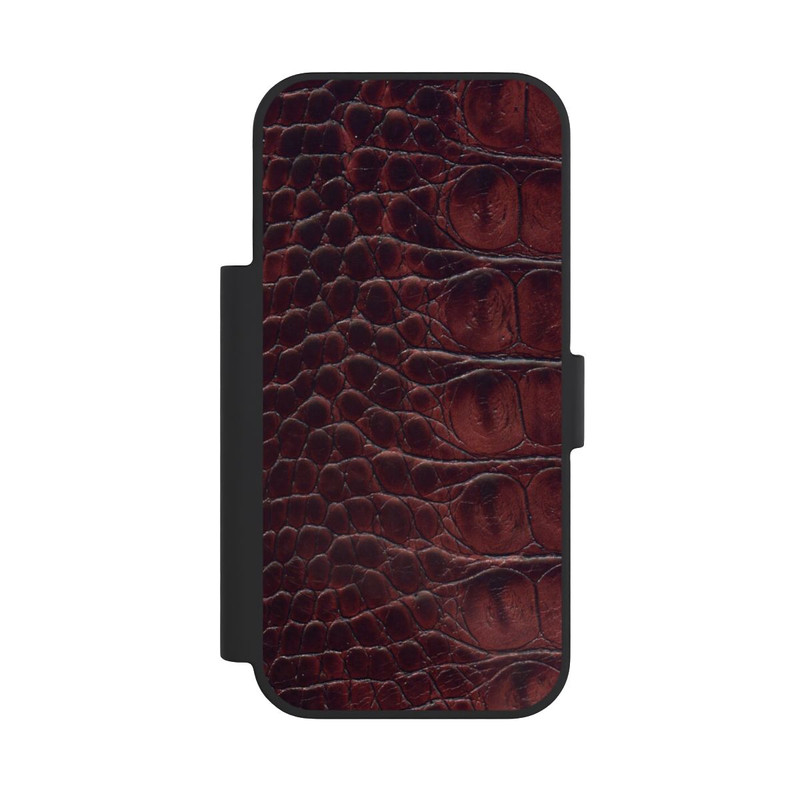 iPhone 18 Pro NIVOflip Cuir de Crocodile