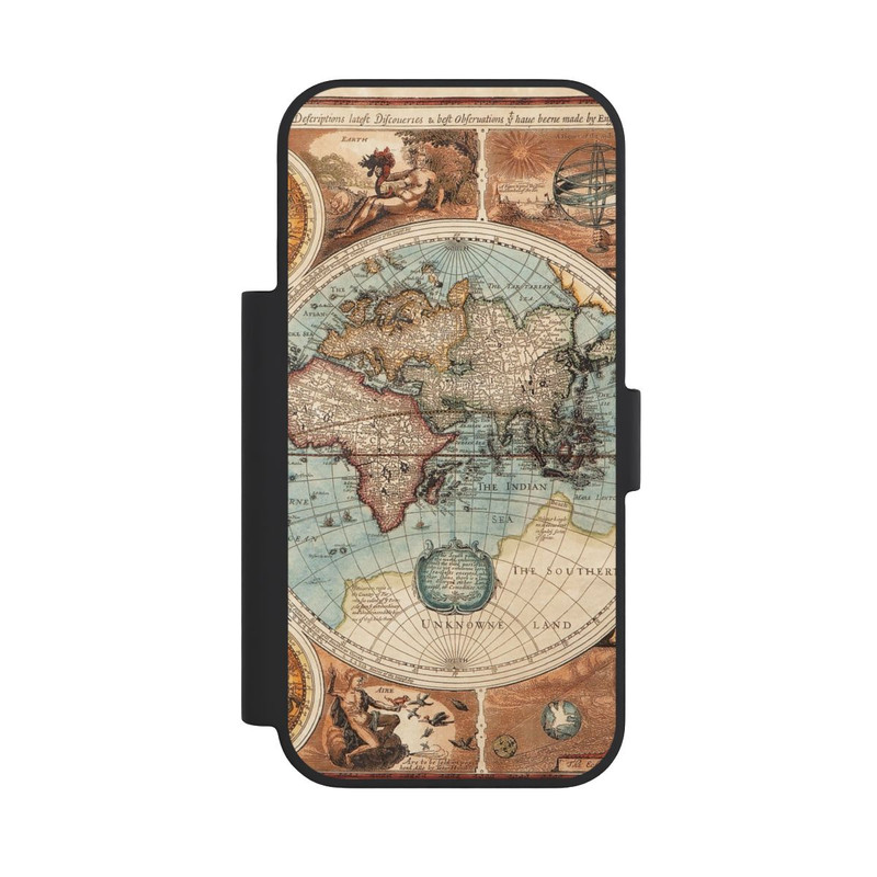 iPhone 18 Pro NIVOflip Vintage Weltkarte