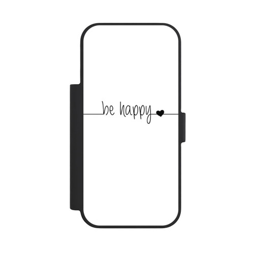 Apple iPhone 18 Pro NIVOflip Be Happy Weisser Hintergrund