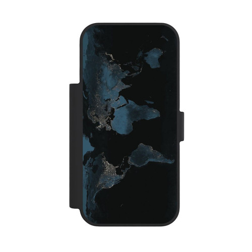 Apple iPhone 18 Pro NIVOflip Carte du Monde Nuit