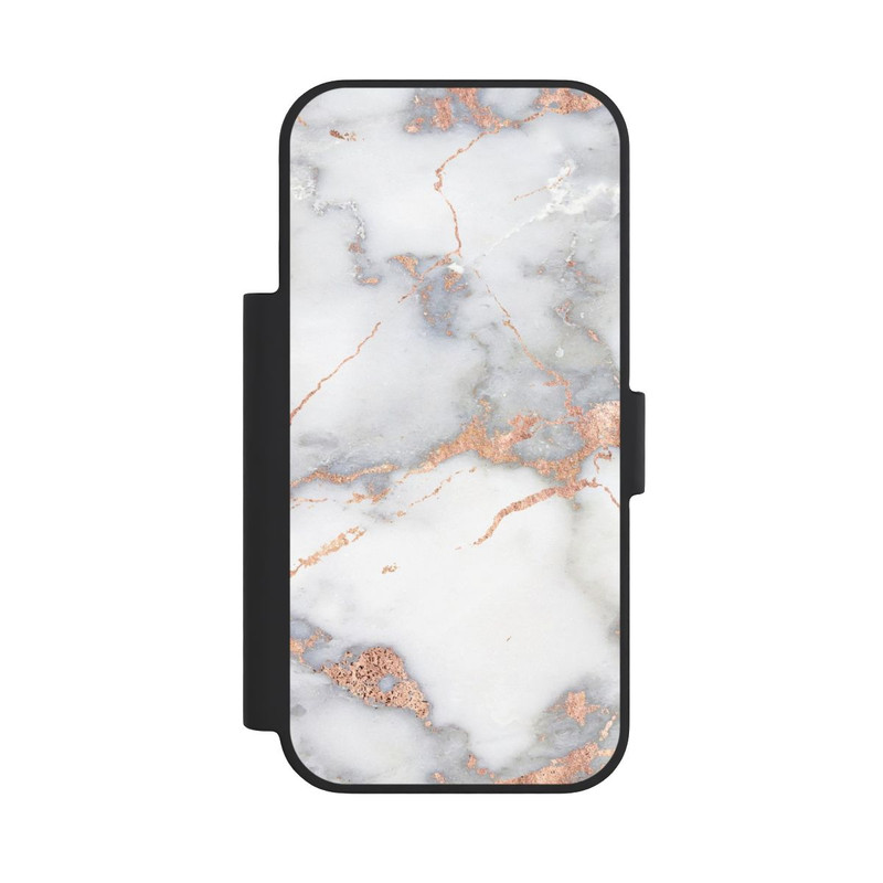 iPhone 18 Pro NIVOflip Marbre Blanc et Doré