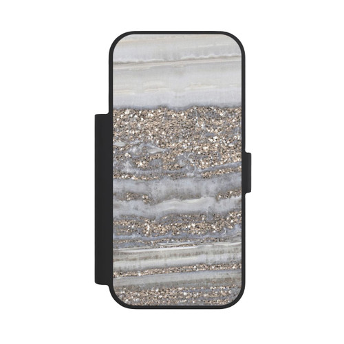 Apple iPhone 18 Pro NIVOflip White Glitter Marble Look