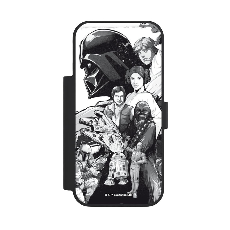iPhone 18 Pro NIVOflip Personnages StarWars - Noir et Blanc