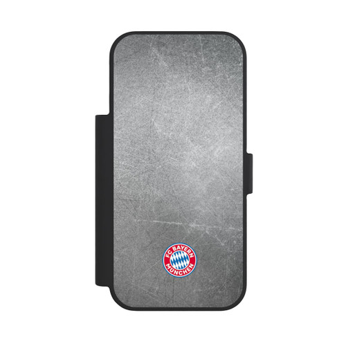 Apple iPhone 18 Pro NIVOflip Klassisches FCB Logo Klein - Bunt auf Metalllook