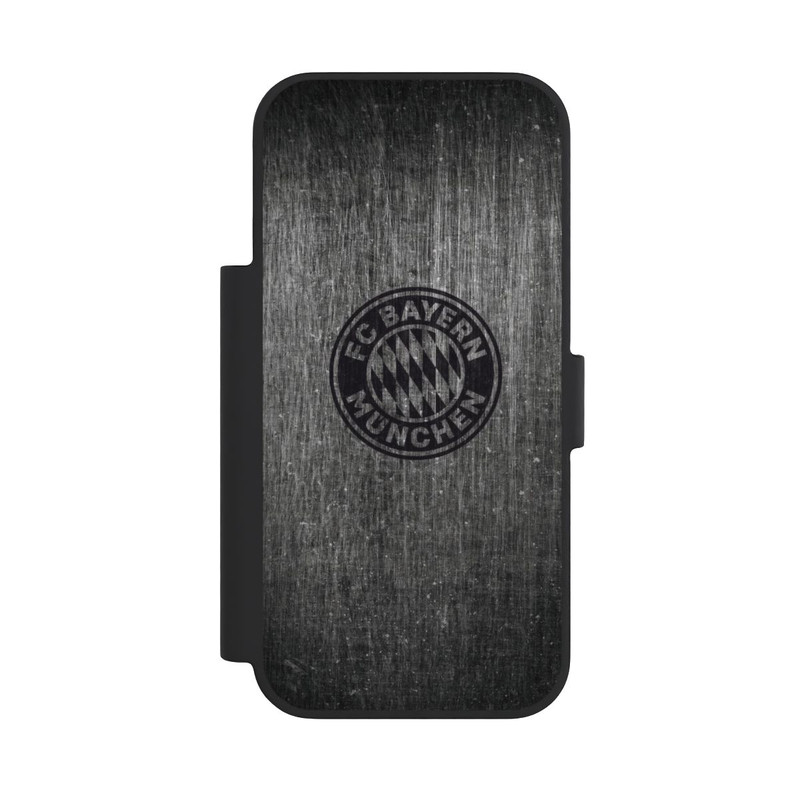 iPhone 18 Pro NIVOflip Metalllook FCB Logo einfarbig