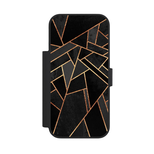Apple iPhone 18 Pro NIVOflip Schwarze Nacht Gold Druck