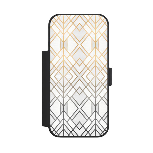 Apple iPhone 18 Pro NIVOflip Gold und Grauer Geo Golddruck