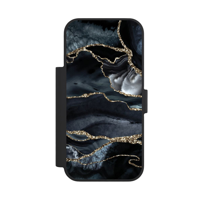 iPhone 18 Pro NIVOflip Or marbré foncé Aspect pailleté