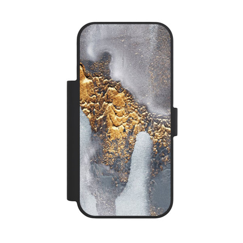Apple iPhone 18 Pro NIVOflip Beton-Gold-Glitzerlook