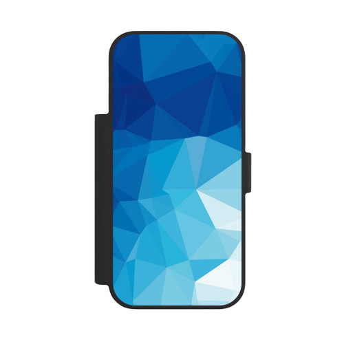Apple iPhone 18 Pro NIVOflip Mosaïque Polygonale Bleue
