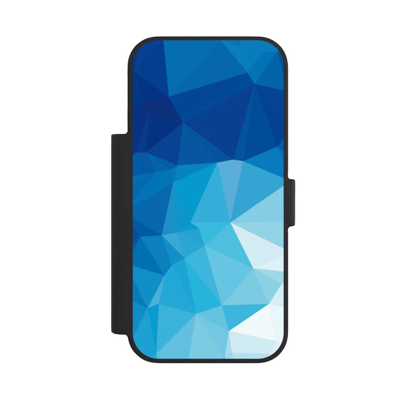 iPhone 18 Pro NIVOflip Mosaïque Polygonale Bleue