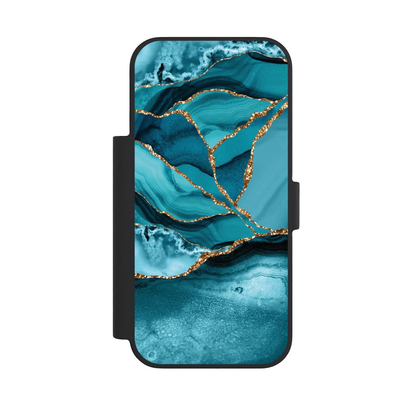 iPhone 18 Pro NIVOflip Marbre Bleu Glacier