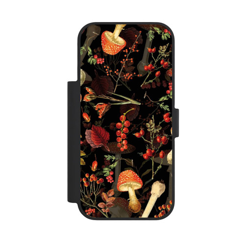 Apple iPhone 18 Pro NIVOflip Mushroom Pattern Black