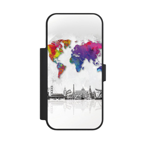Apple iPhone 18 Pro NIVOflip Weltkarte mit Skyline