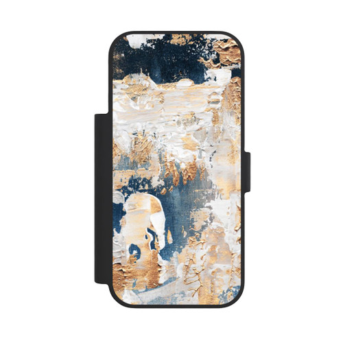 Apple iPhone 18 Pro NIVOflip Abstraktion Blau und Gold
