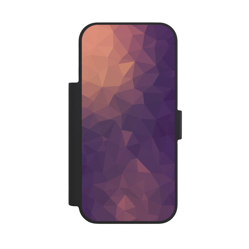 iPhone 18 Pro NIVOflip Polygonal Mosaic Rot/Violett