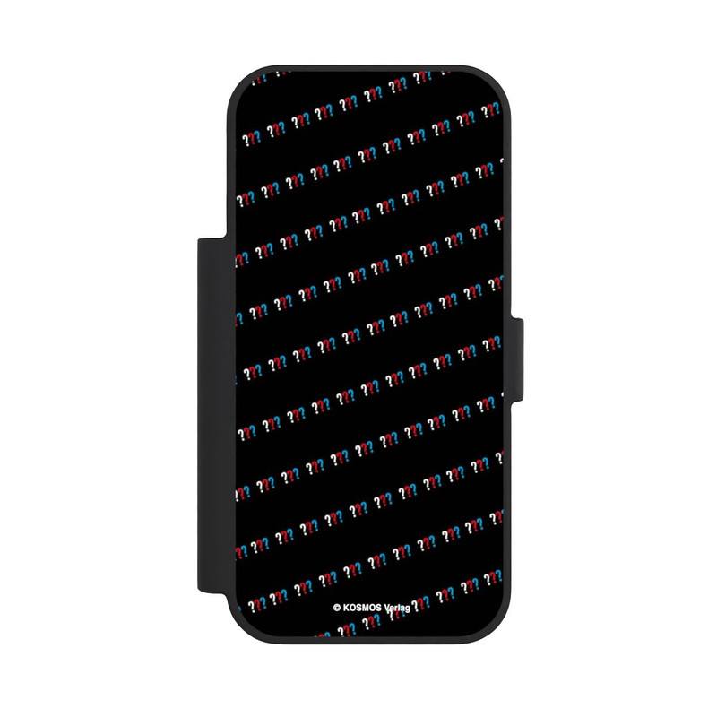 iPhone 18 Pro NIVOflip Drei Fragezeichen Muster Schräg