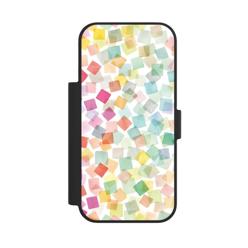 Apple iPhone 18 Pro NIVOflip Confettis Plaids Géométriques Arc-en-ciel