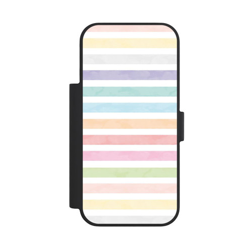 Apple iPhone 18 Pro NIVOflip Rayures colorées arc-en-ciel
