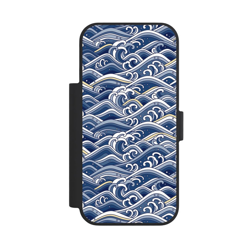 iPhone 18 Pro NIVOflip Vagues bleues kanagawa