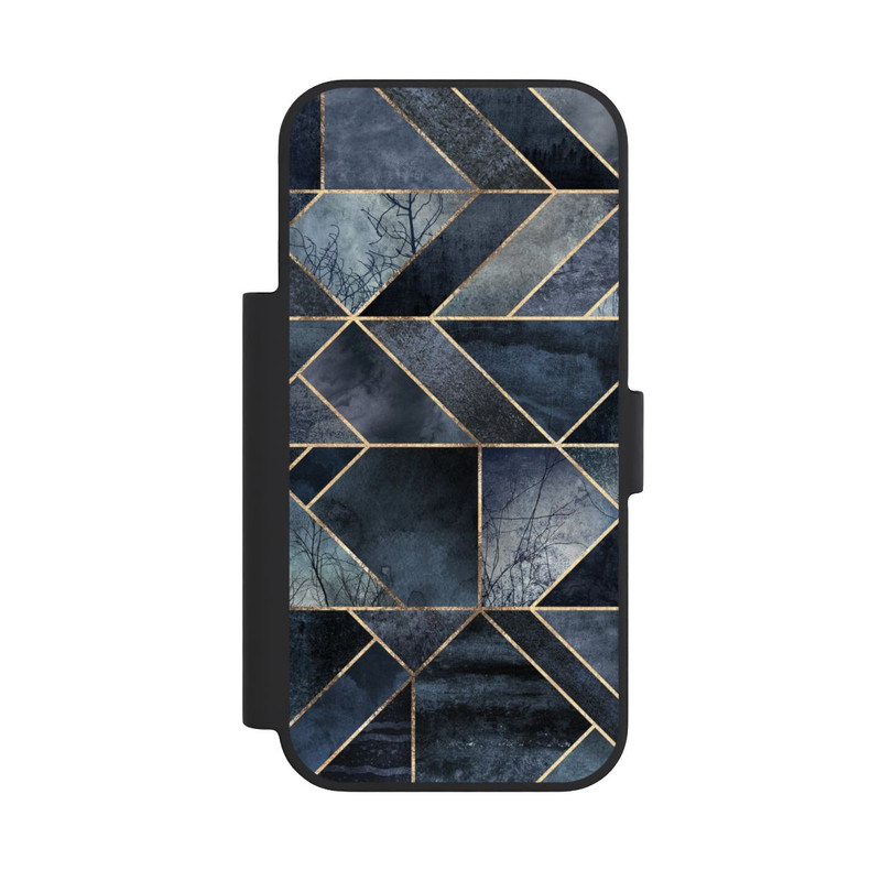 iPhone 18 Pro NIVOflip Abstraktes Natur-Dunkelblau