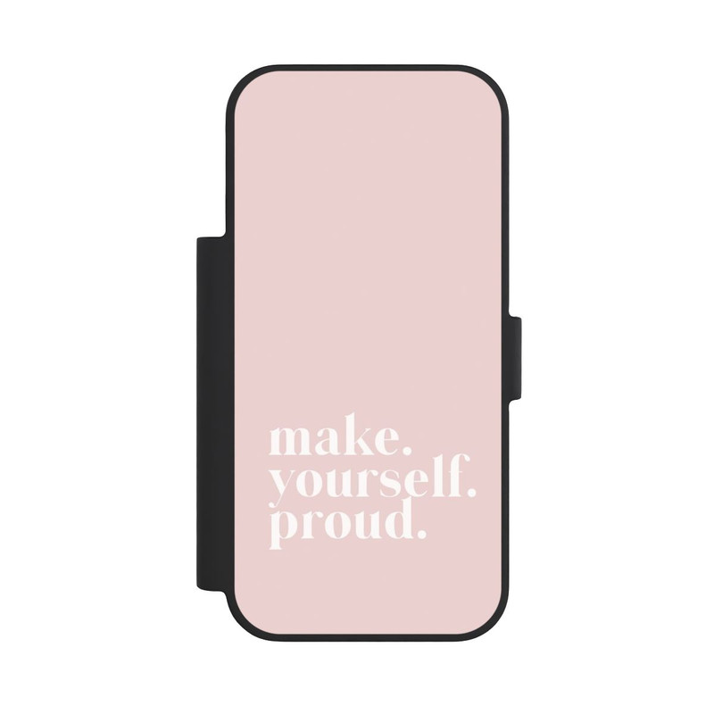 iPhone 18 Pro NIVOflip Make Yourself Proud Zitat - Altrosa